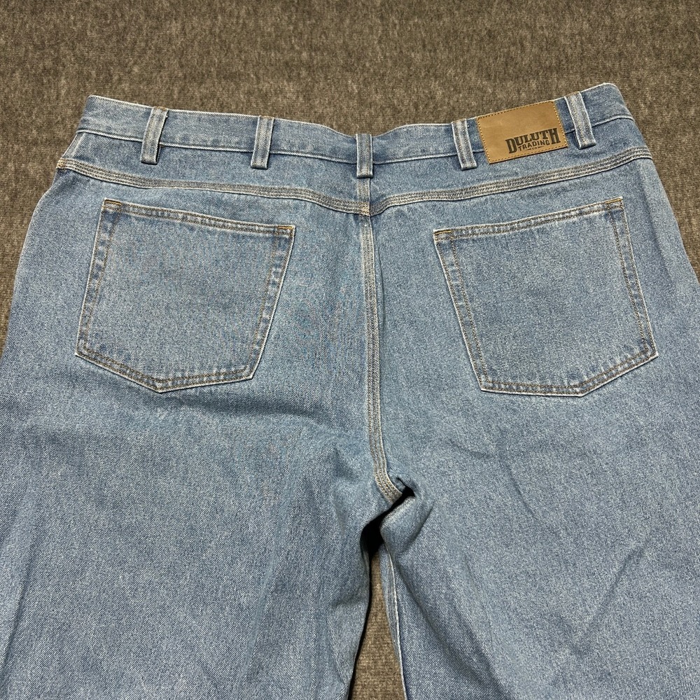 Duluth Trading Jeans‎ Mens 44x32 Straight Leg Cotton Medium Light Work Wear